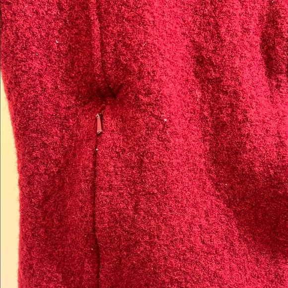 Woolrich Red Boiled Wool Mesh Lined Full Zip Up Vest - Size Small - Picture 7 of 16